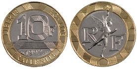 10 francs 1992 génie de la bastille