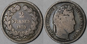 2 francs 1839 louis philippe