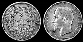 2 francs Napoléon III tête nue 1853-1859