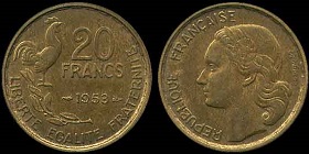 20 francs coq G Guiraud 1950-1954
