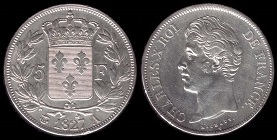 5 francs 1827 charles X