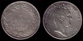 5 francs argent 1831