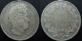 5 francs 1844 louis philippe
