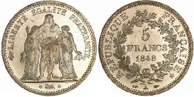 5 francs 1848 A argent hercule