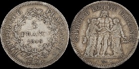 5 francs 1848 argent hercule