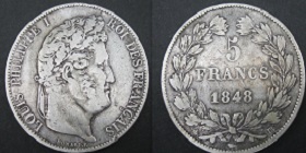 5 francs 1848 louis philippe