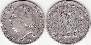 1 franc Louis XVIII