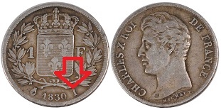 1 franc 1830 I Charles X