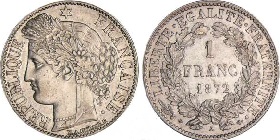 1 francs argent 1872 ceres 3eme republique
