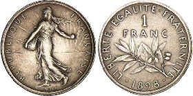 1 franc 1898 argent semeuse