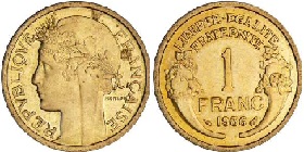 1 franc 1936 morlon bronze alu