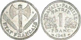 1 franc bazor 1943 etat français travail famille partie