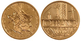 10 francs mathieu 1977