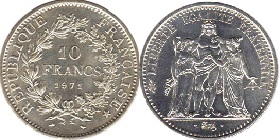 10 francs argent hercule 1971