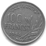 100 francs 1954 cochet