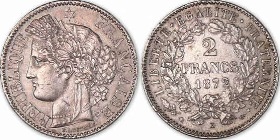 2 francs cérès 1872 avec légende