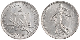 2 francs 1915 semeuse argent