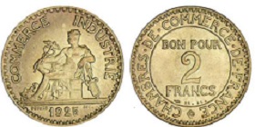 bon pour 2 francs 1925, 2 francs chambres de commerce 1925