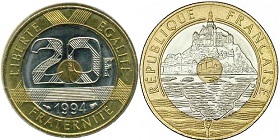 20 francs 1994 mont saint michel