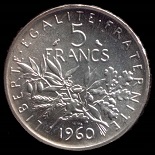 5 francs 1960 France