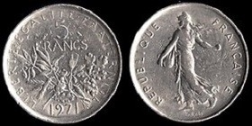 5 francs 1971 semeuse