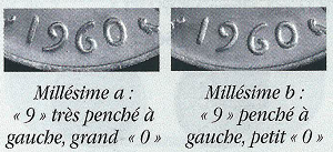 1 franc 1960 grand 0