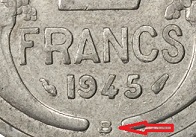 2 francs 1945 B