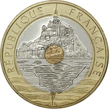 20 francs Mont Saint-Michel série Belle Épreuve BE 1992-2001