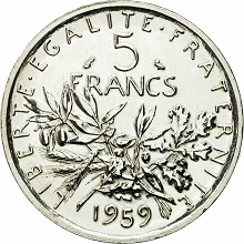 5 francs 1959