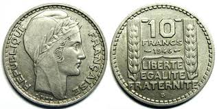 pièce de 10 francs 1946 Turin