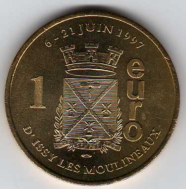 1 euro 1997  Issy les Moulineaux