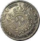 demi-ecu argent 1770 louis XV