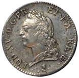 monnaie louis xv ecu a la vieille tete du bearn
