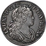 monnaie louis XV ecu de france et de navarre 