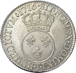 ecu vertugadin 1716 louis XV