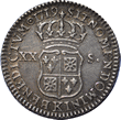 sixieme d-ecu en argent 1719
