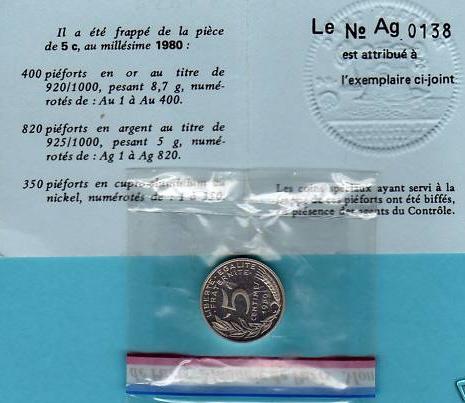 piefort de 5 centimes