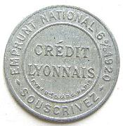 timbre-monnaie crédit lyonnais