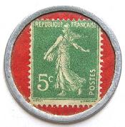 timbre-monnaie de 5 centimes