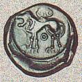 Bronze Suessiones monnaie gauloise