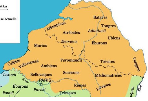 carte de la gaule belgique