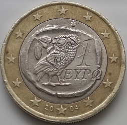1 euro grèce contremarque