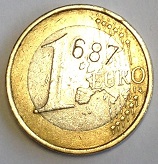 1 euro avec surfrappe