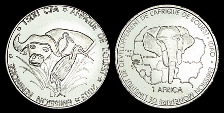 1500 CFA Francs (2003) Afrique de l'Ouest