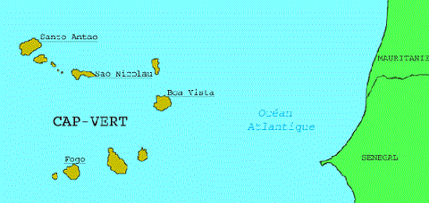 carte du Cap Vert