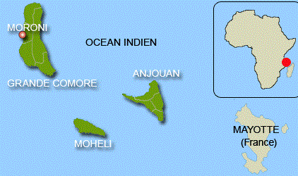 carte des comores