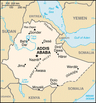 carte éthiopie