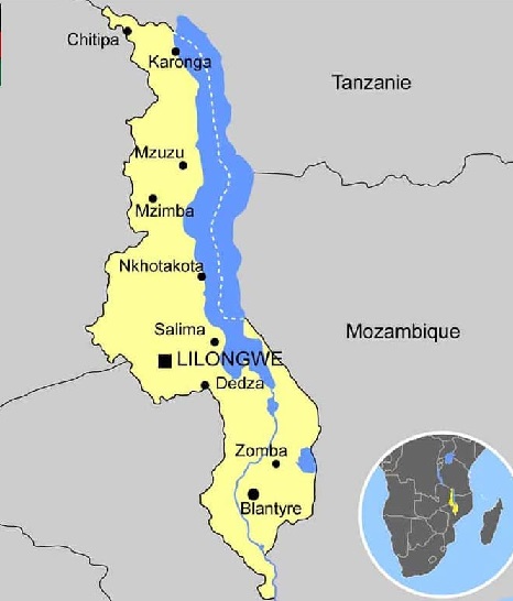 carte malawi