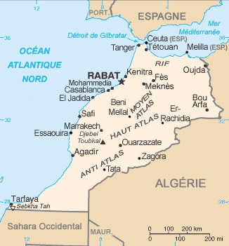 carte maroc