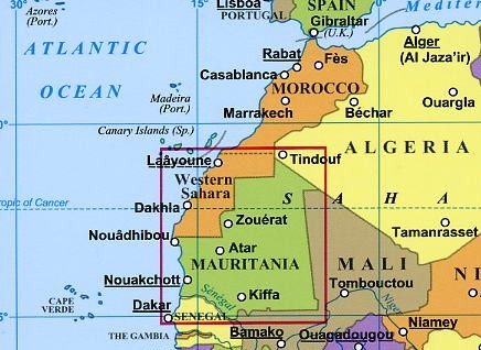 carte mauritanie